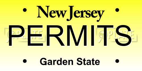 PERMITS New Jersey License Plate