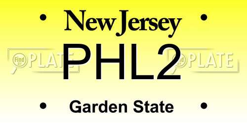 PHL2 New Jersey License Plate