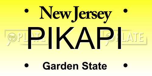 PIKAPI New Jersey License Plate
