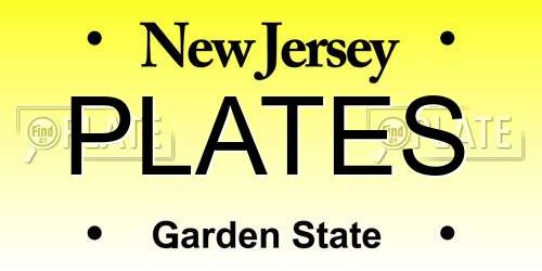 PLATES New Jersey License Plate