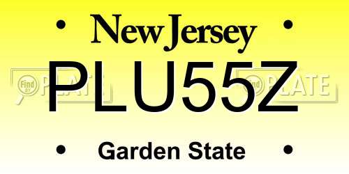 PLU55Z New Jersey License Plate