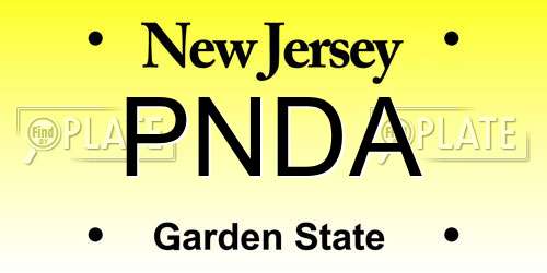 PNDA New Jersey License Plate