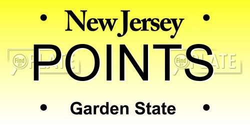POINTS New Jersey License Plate
