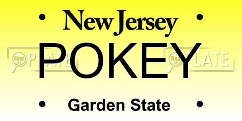 POKEY New Jersey License Plate