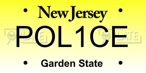 POL1CE New Jersey License Plate