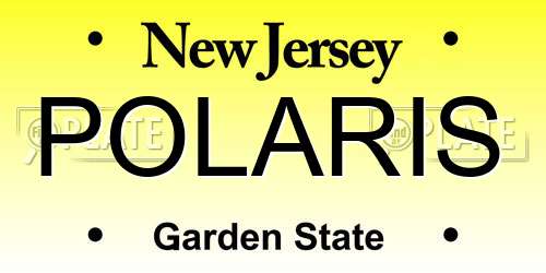 POLARIS New Jersey License Plate