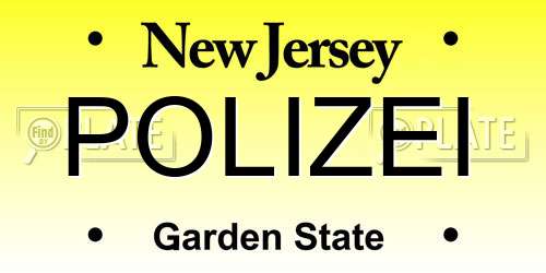 POLIZEI New Jersey License Plate