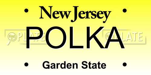 POLKA New Jersey License Plate