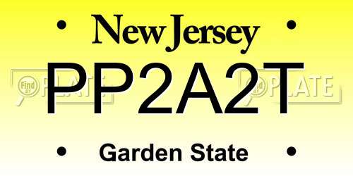 PP2A2T New Jersey License Plate