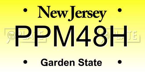 PPM48H New Jersey License Plate