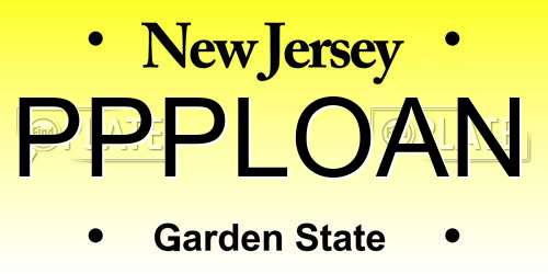 PPPLOAN New Jersey License Plate