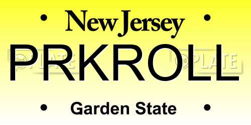PRKROLL New Jersey License Plate