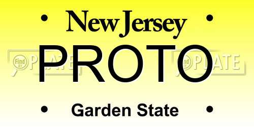 PROTO New Jersey License Plate