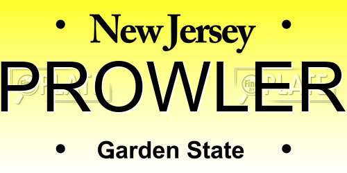 PROWLER New Jersey License Plate