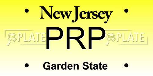 PRP New Jersey License Plate