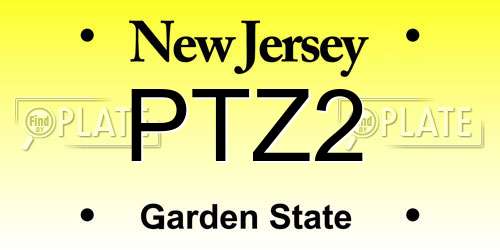 PTZ2 New Jersey License Plate