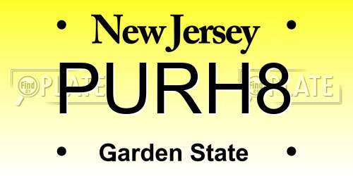 PURH8 New Jersey License Plate