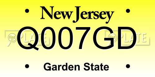 Q007GD New Jersey License Plate