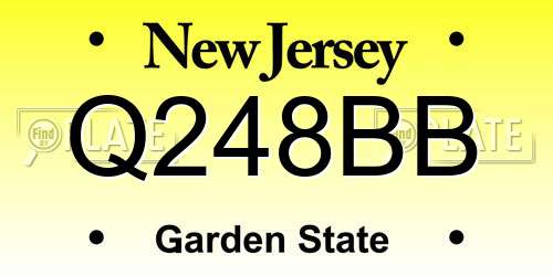 Q248BB New Jersey License Plate