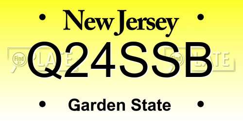 Q24SSB New Jersey License Plate