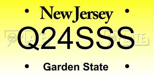Q24SSS New Jersey License Plate