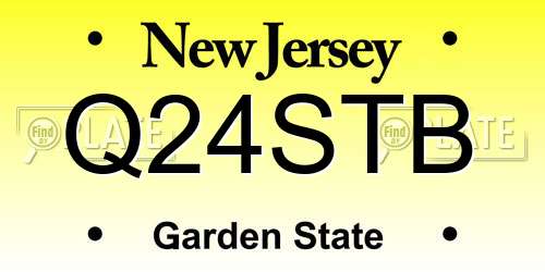 Q24STB New Jersey License Plate