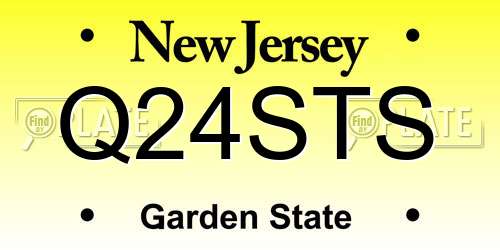 Q24STS New Jersey License Plate