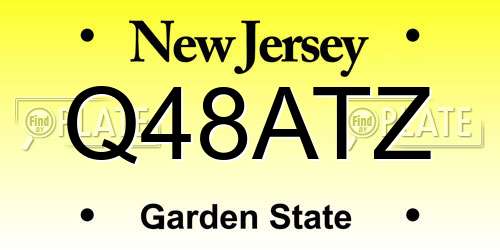 Q48ATZ New Jersey License Plate