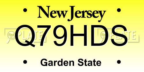 Q79HDS New Jersey License Plate