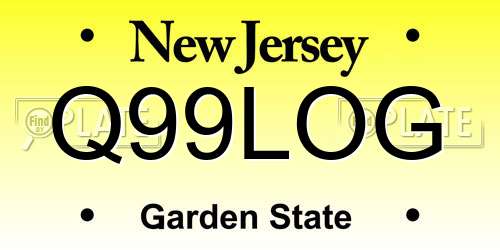 Q99LOG New Jersey License Plate