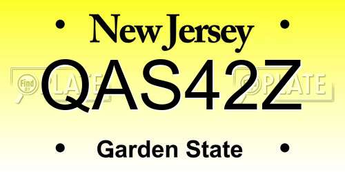 QAS42Z New Jersey License Plate