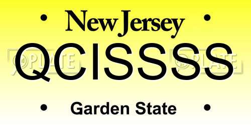 QCISSSS New Jersey License Plate