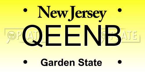 QEENB New Jersey License Plate
