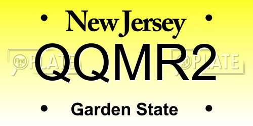 QQMR2 New Jersey License Plate