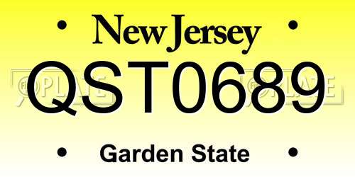 QST0689 New Jersey License Plate