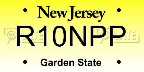 R10NPP New Jersey License Plate