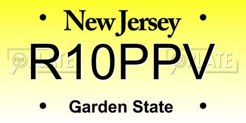 R10PPV New Jersey License Plate