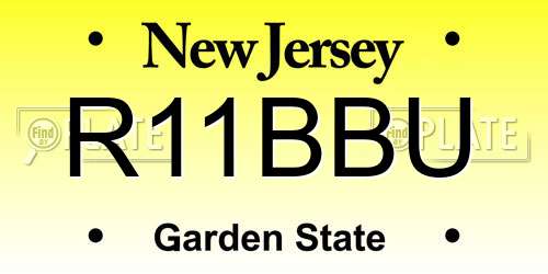 R11BBU New Jersey License Plate
