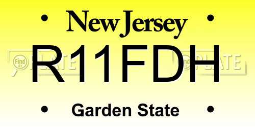 R11FDH New Jersey License Plate