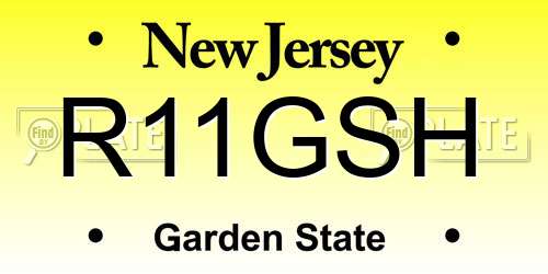 R11GSH New Jersey License Plate