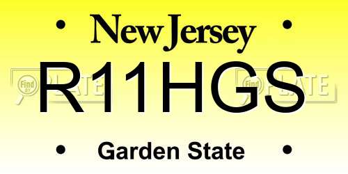 R11HGS New Jersey License Plate