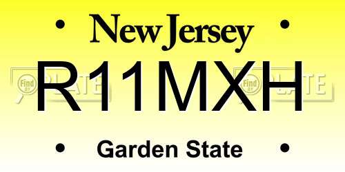 R11MXH New Jersey License Plate