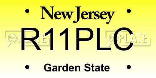 R11PLC New Jersey License Plate