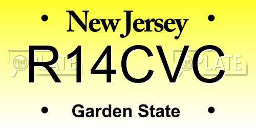 R14CVC New Jersey License Plate