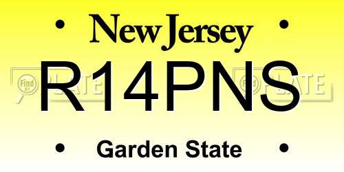 R14PNS New Jersey License Plate