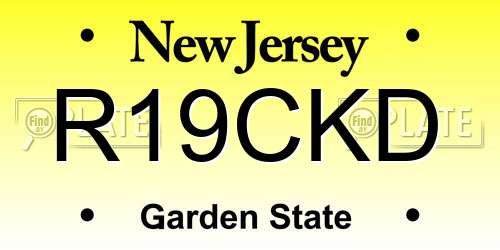 R19CKD New Jersey License Plate