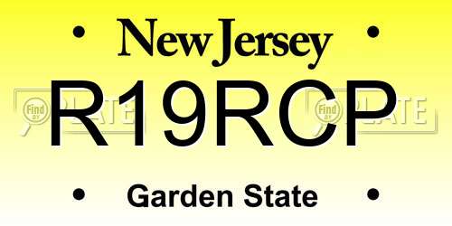 R19RCP New Jersey License Plate