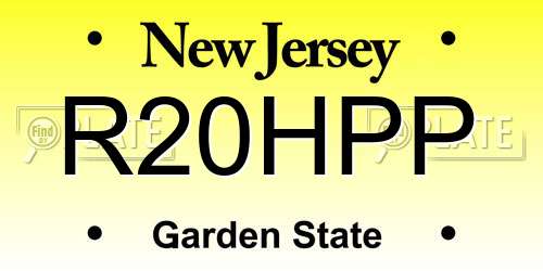 R20HPP New Jersey License Plate