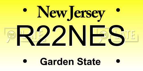 R22NES New Jersey License Plate
