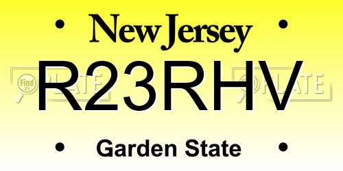 R23RHV New Jersey License Plate